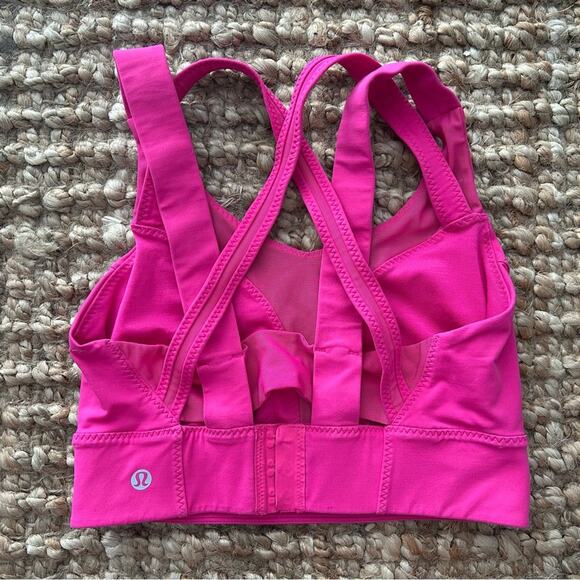 Lululemon Oxygen Bra & Pace Rival Skirt 13” Set – Hot Pink – Size 6 - Picture 6 of 16